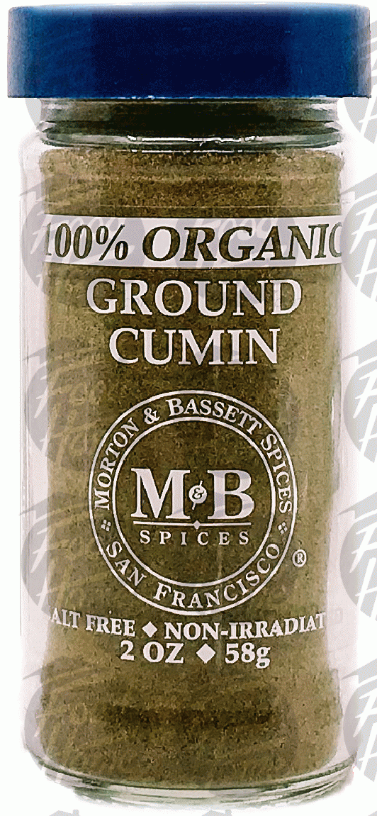 Morton & Bassett 100% Organic ground cumin, glass jar Full-Size Picture